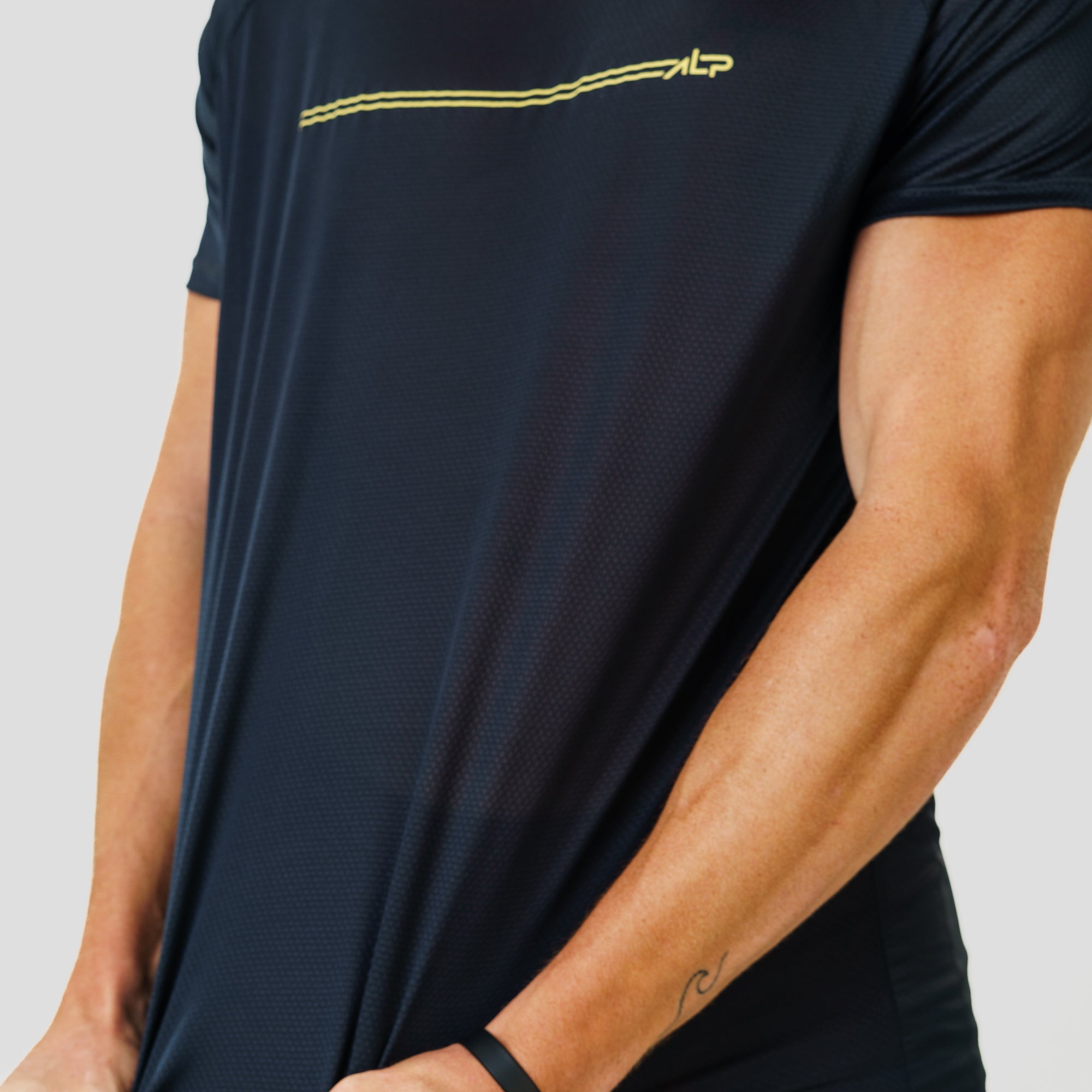 Camiseta Dry Fit Parallel Line Preto