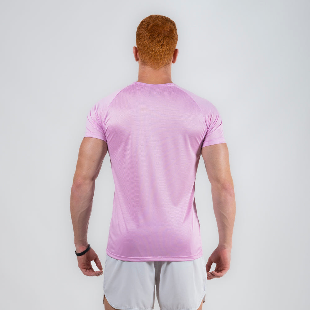 Camiseta Dry Fit Parallel Line Rosa Pétala