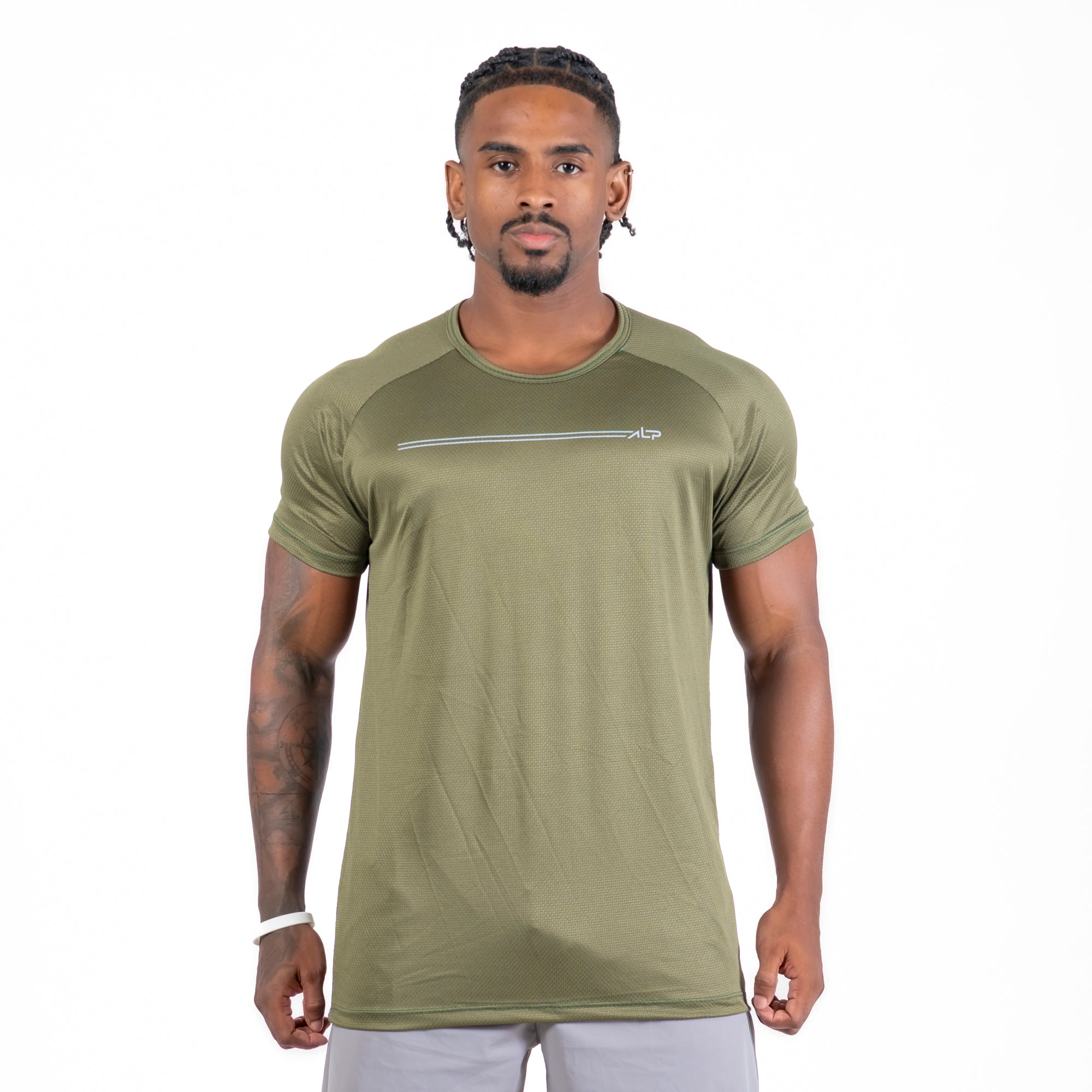 Camiseta Dry Fit Parallel Line Verde Uva