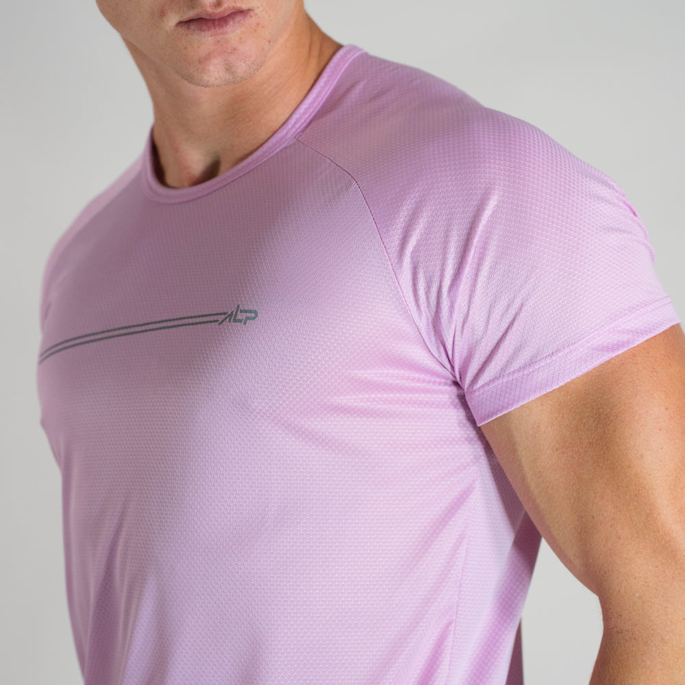 Camiseta Dry Fit Parallel Line Rosa Pétala