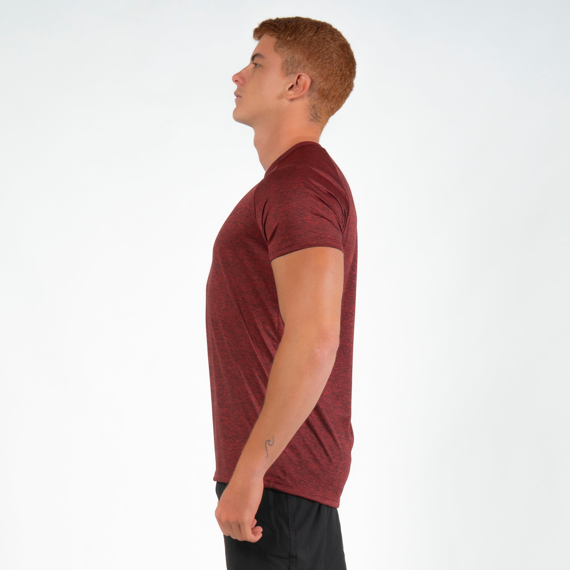 Camiseta Dry Fit Perspective Mescla Vermelho