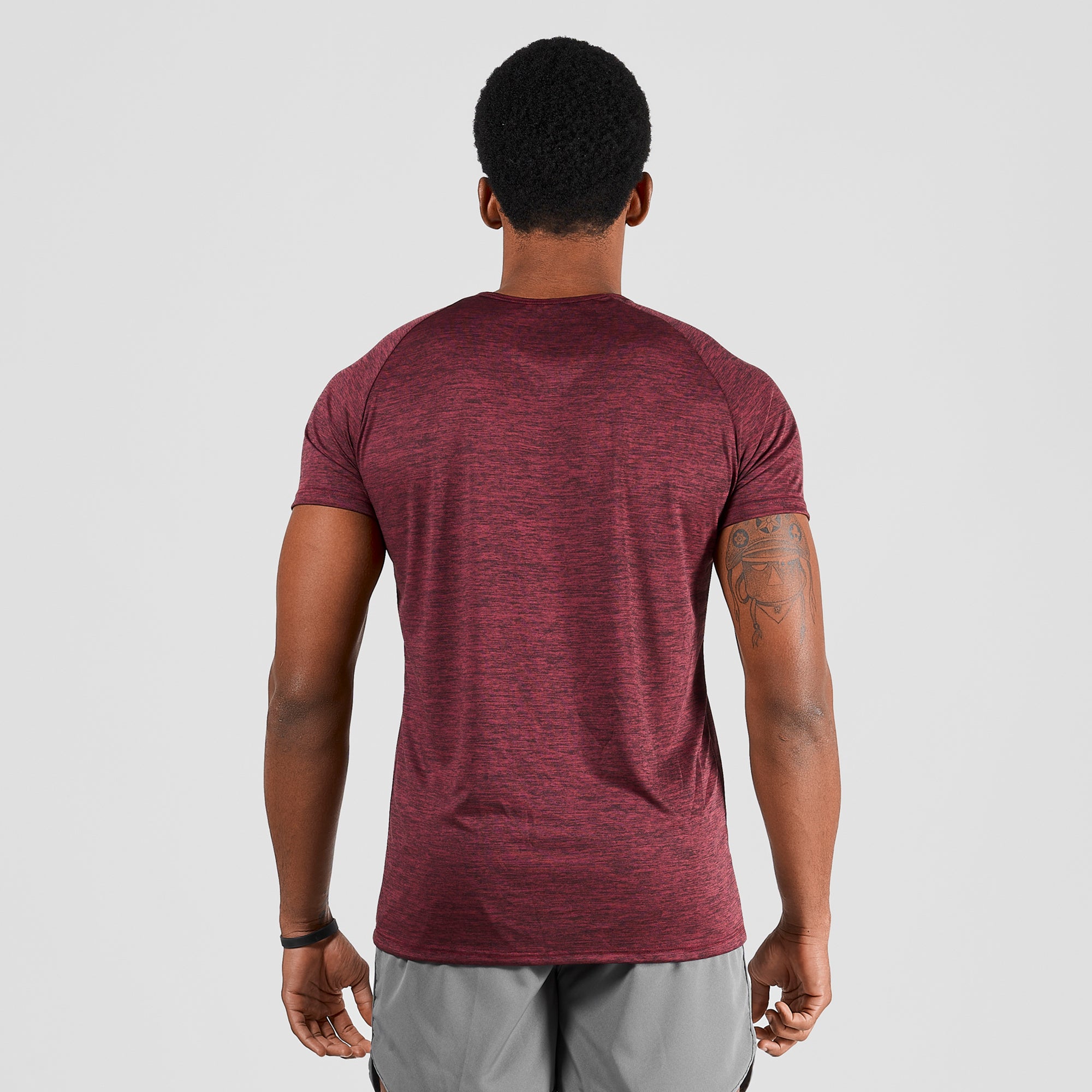 Camiseta Dry Fit New Fluid Mescla Vinho