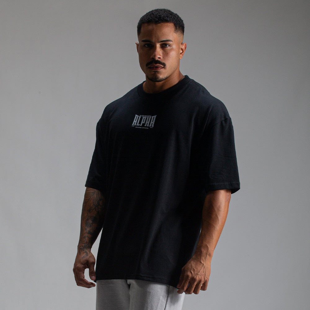 Camiseta Oversized Solid Preto