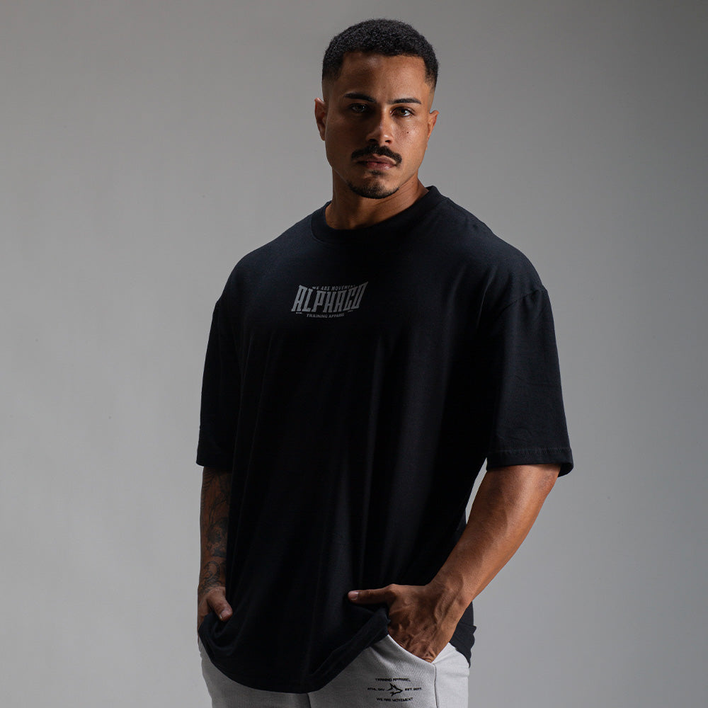 Camiseta Oversized Solid Preto