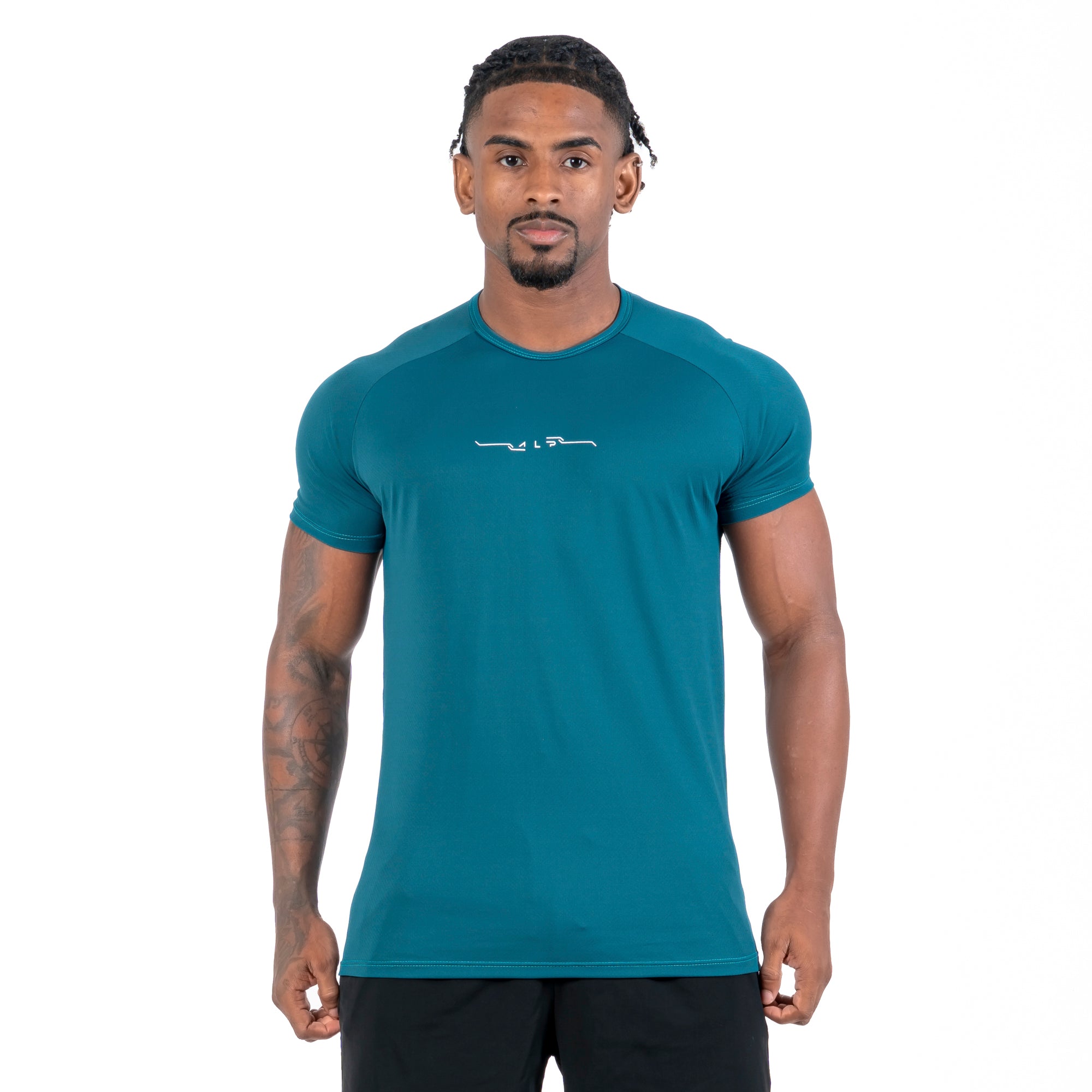 Camiseta Poliamida Tenacity Pulse Verde Profundo