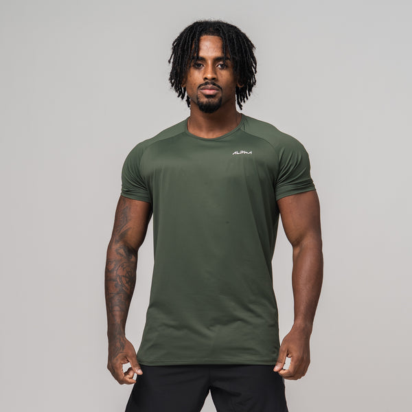 Camiseta Poliamida Thermo Fluid Verde Musgo