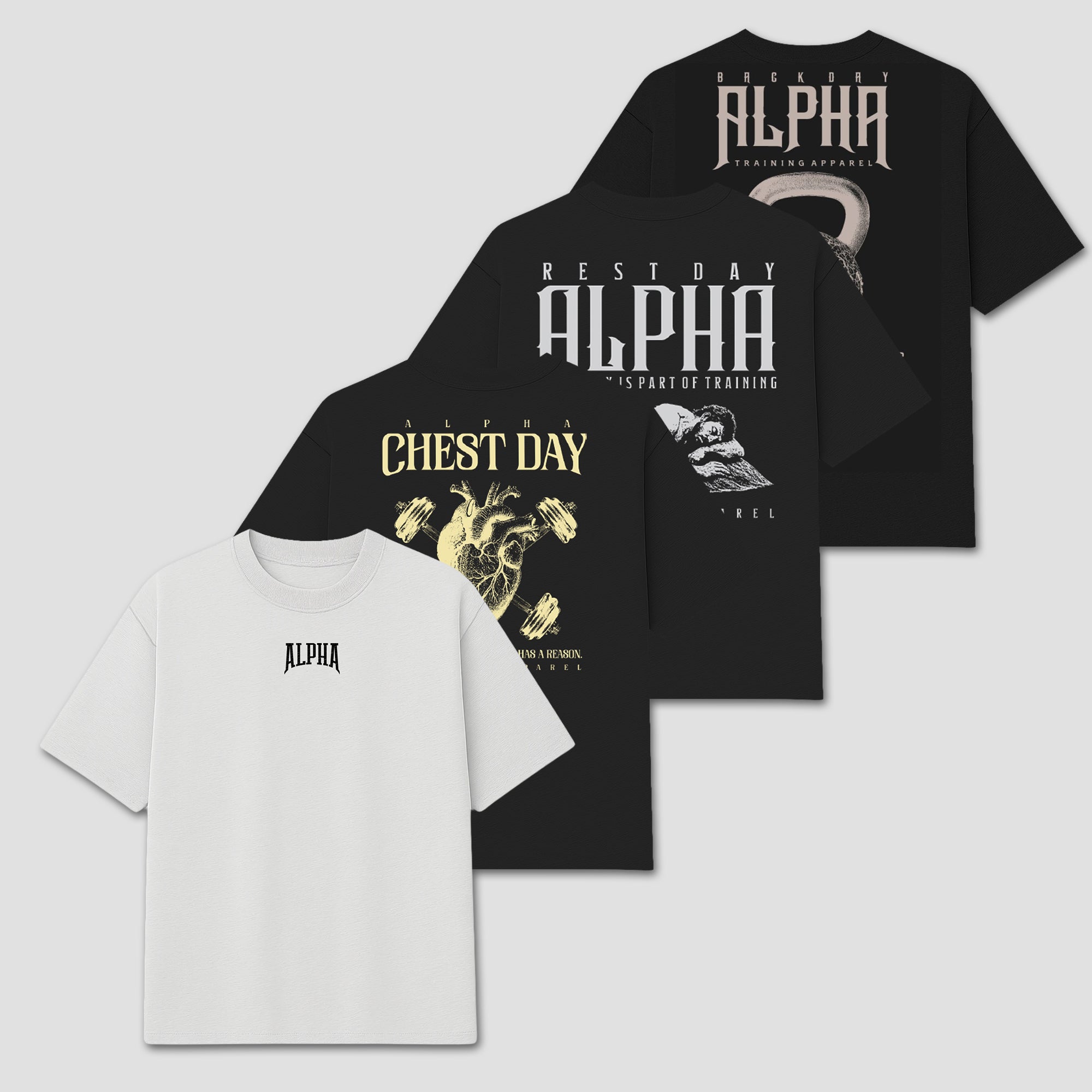 Kit 4 Camisetas Oversized Day Balance