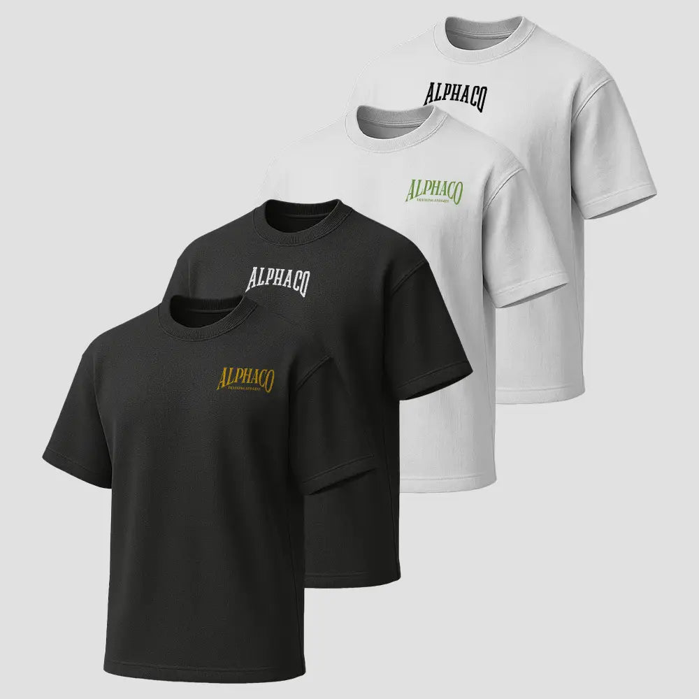 Kit 4 Oversized Black and White