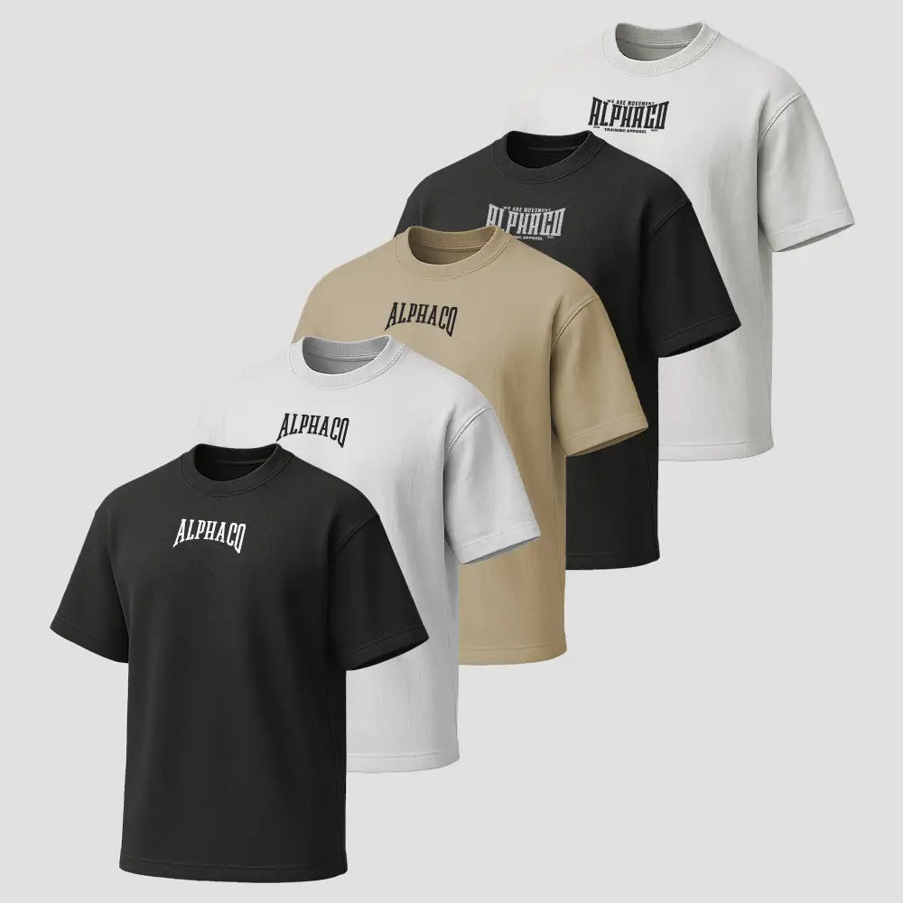 Kit 5 Oversized Legacy e Solid