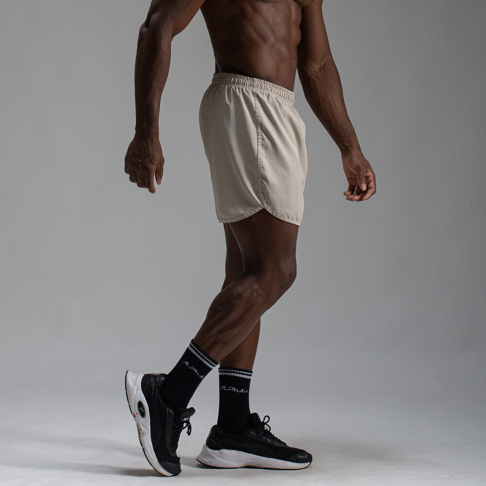 Short Corrida Masculino Dry Fit - Caqui