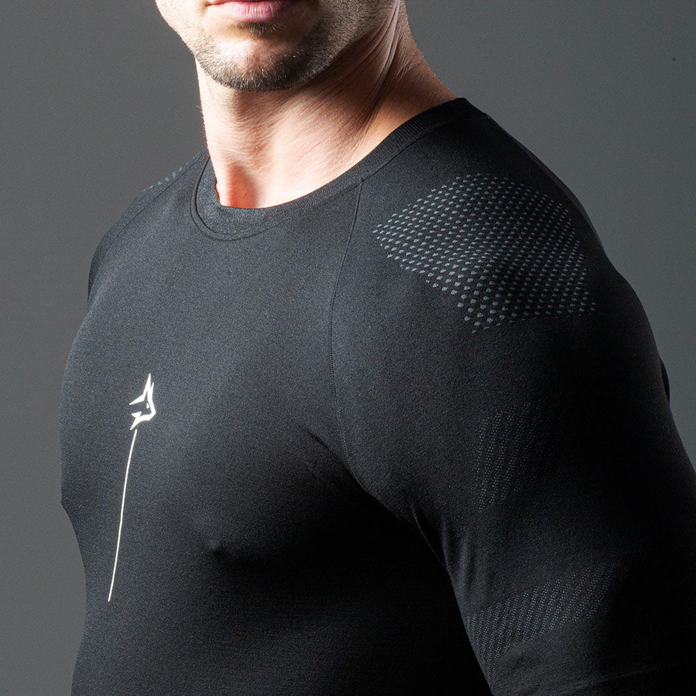 Camiseta Apex Dry Line Lupus Preto - Sem Costura