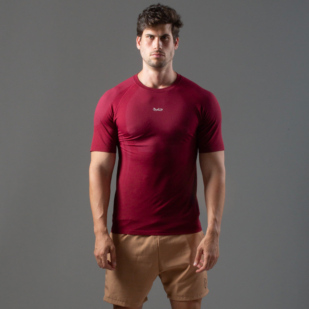 Camiseta Apex Dry New Tenacity Vinho - Sem Costura