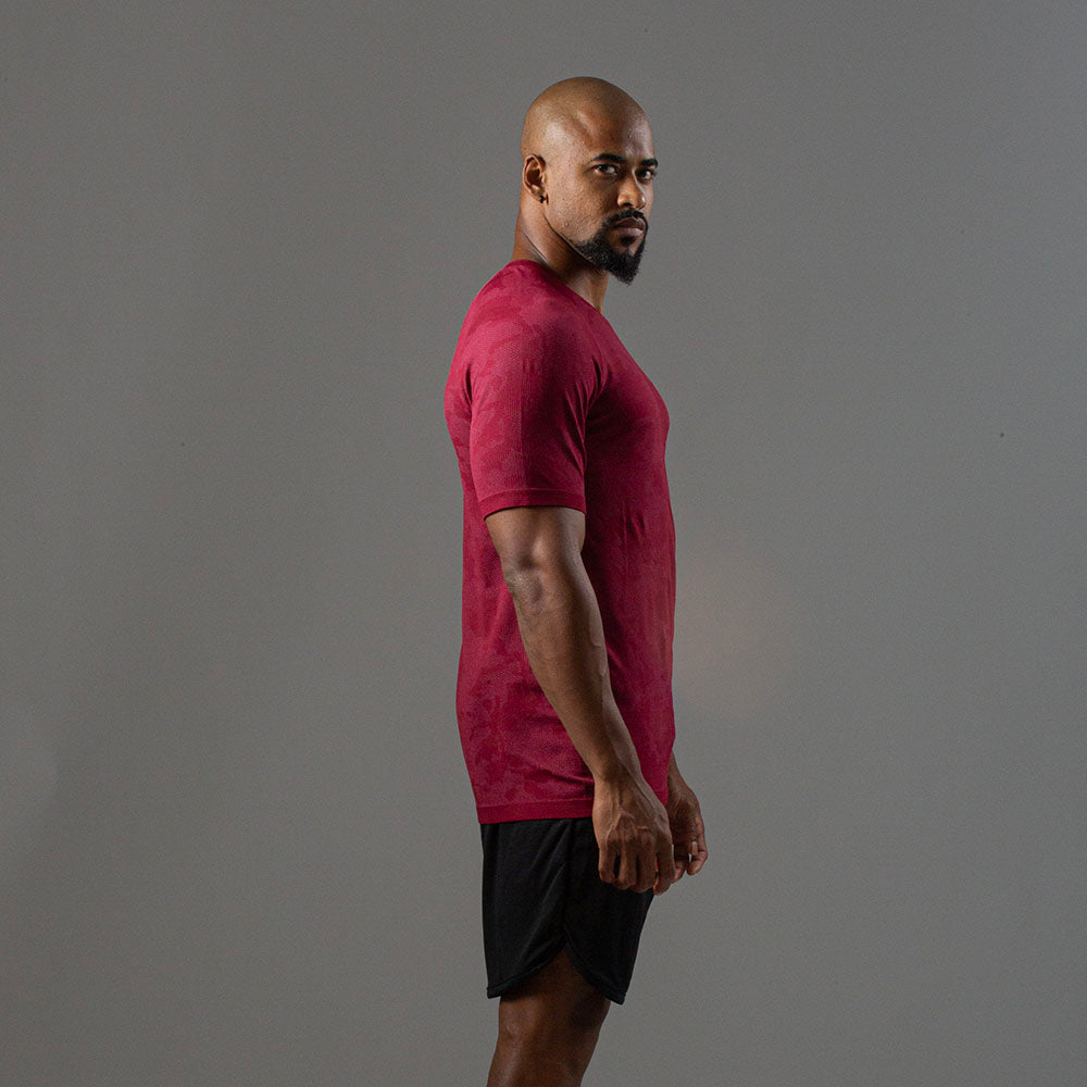 Camiseta Apex Dry New Lupus Vinho - Sem Costura