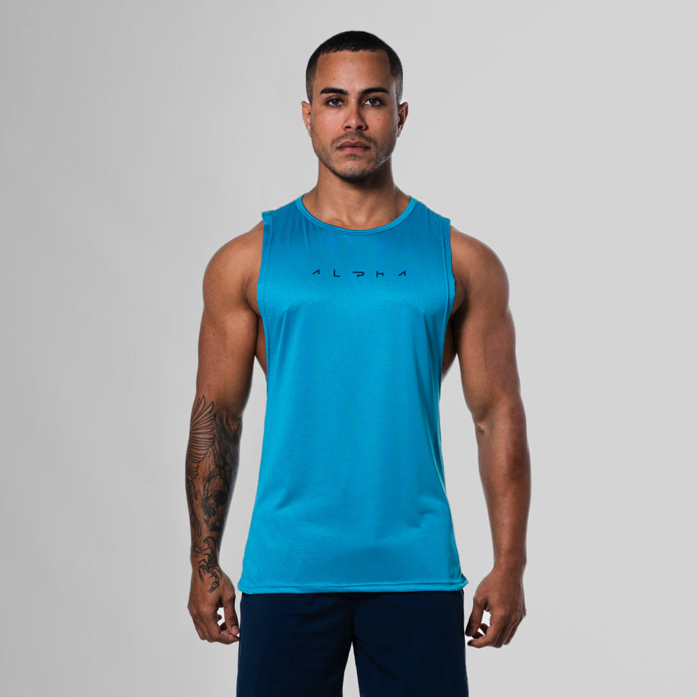 Regata Machão Dry Fit Horizon Azul Pacifico