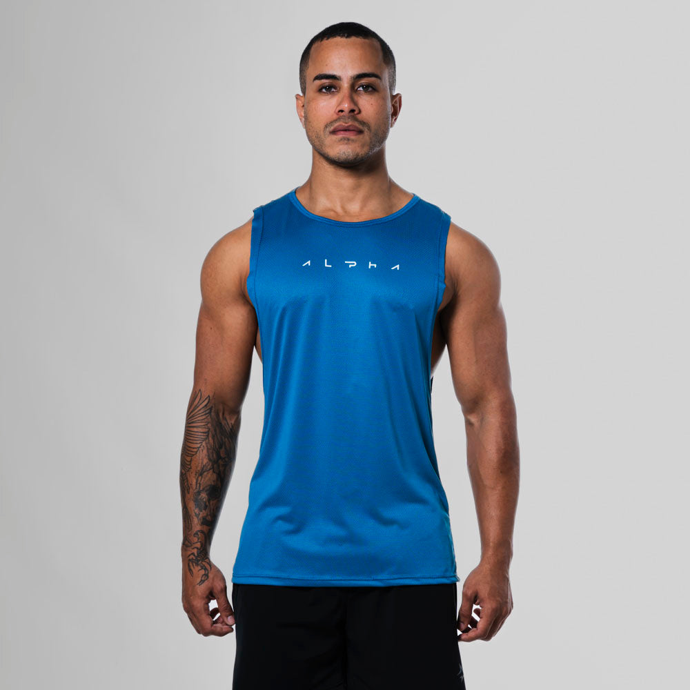 Regata Machão Dry Fit Horizon Azul Safira