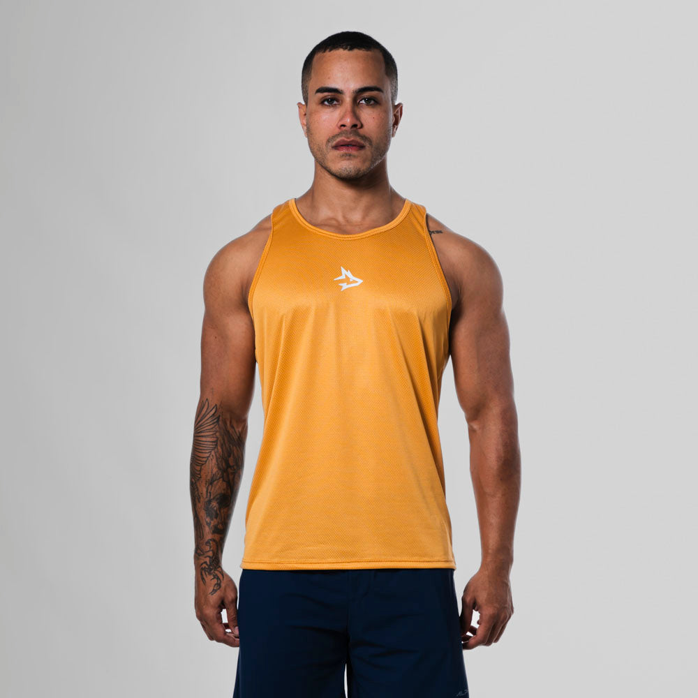 Regata Nadador Dry Fit Middle Lupus Amarelo Mostarda