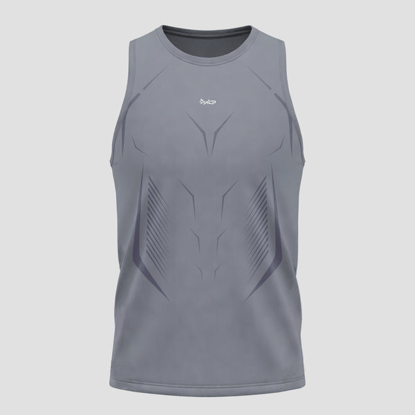 Regata Apex Dry Tank Cinza - Sem Costura