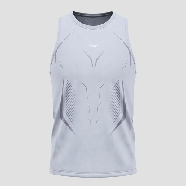 Regata Apex Dry Tank Cinza Gelo - Sem Costura