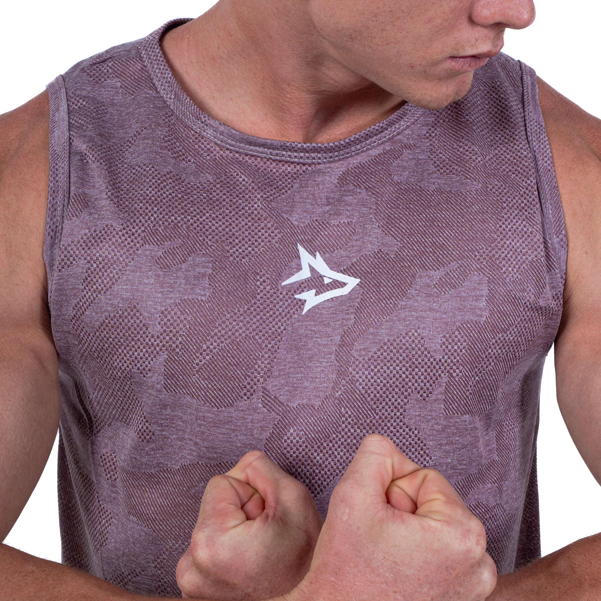 Regata Machão Dry Fit Camuflada Middle Lupus Lilás