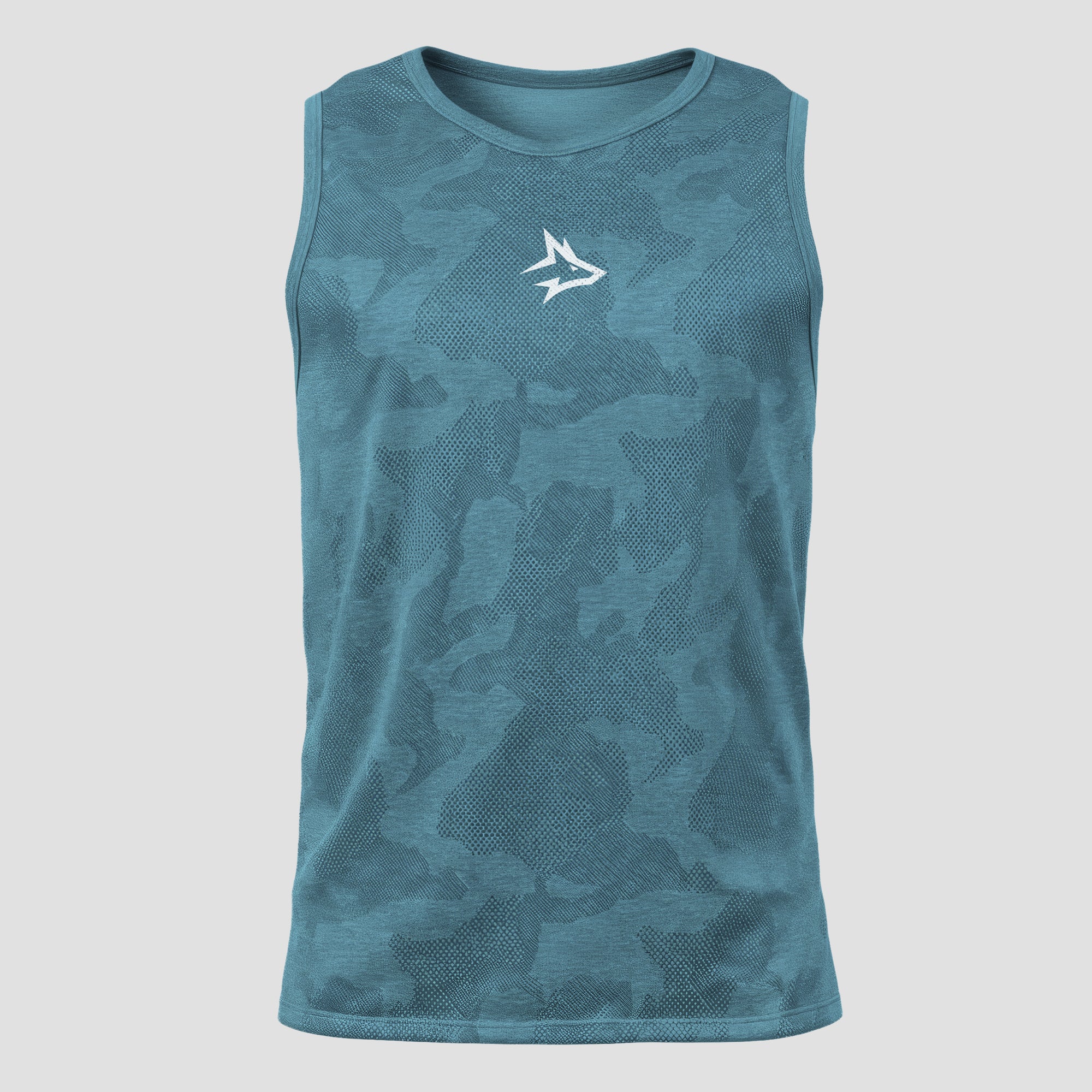 Regata Machão Dry Fit Camuflada Middle Lupus Verde Água