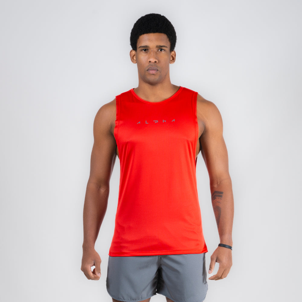 Regata Machão Dry Fit Horizon Vermelho Acerola