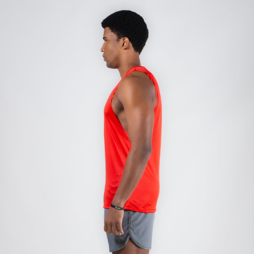 Regata Machão Dry Fit Horizon Vermelho Acerola