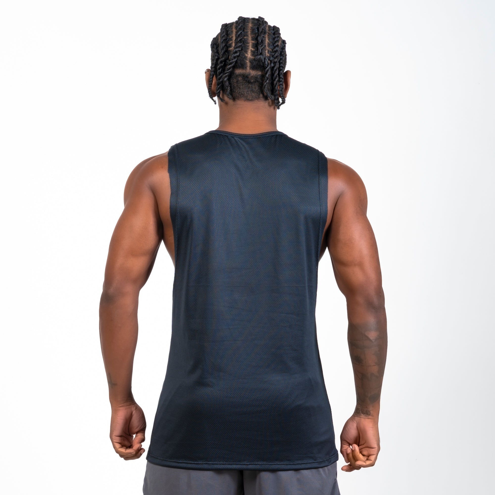 Regata Machão Dry Fit Lobo Geométrico Preto