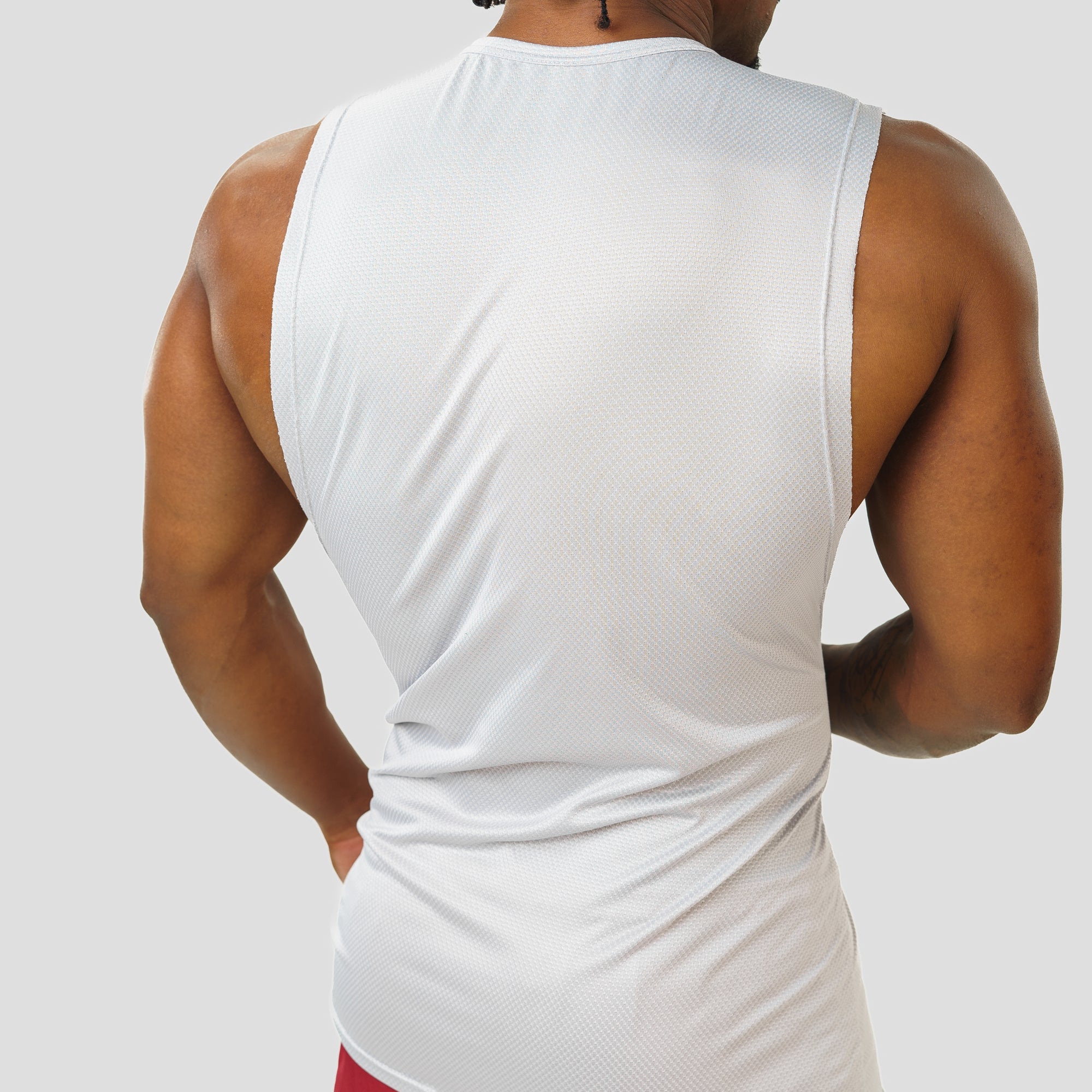 Regata Machão Dry Fit Lupus Core Cinza Névoa