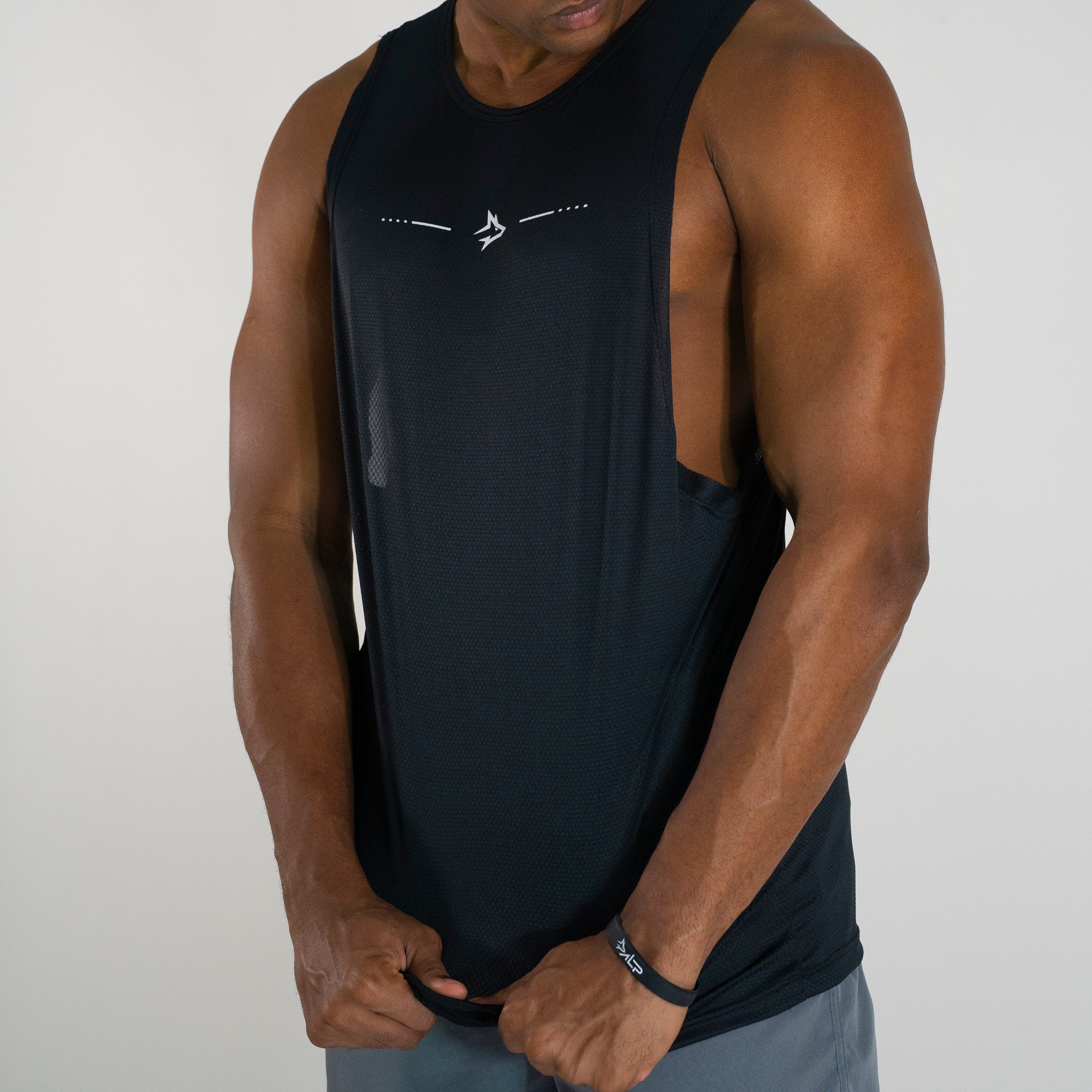 Regata Machão Dry Fit Lupus Core Preto