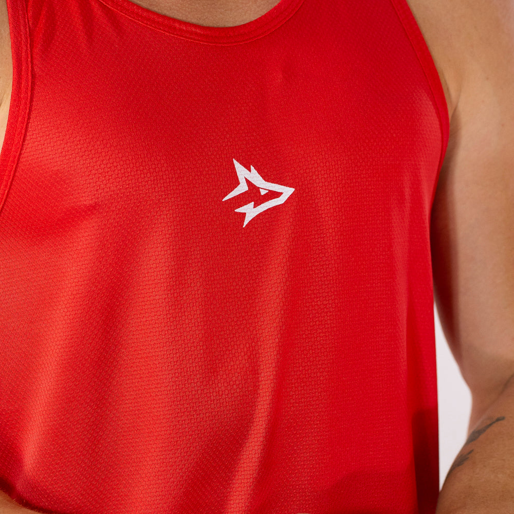 Regata Nadador Dry Fit Middle Lupus Vermelho Acerola