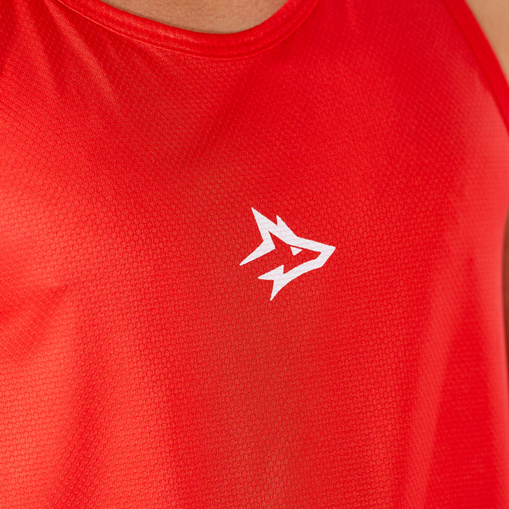 Regata Nadador Dry Fit Middle Lupus Vermelho Acerola