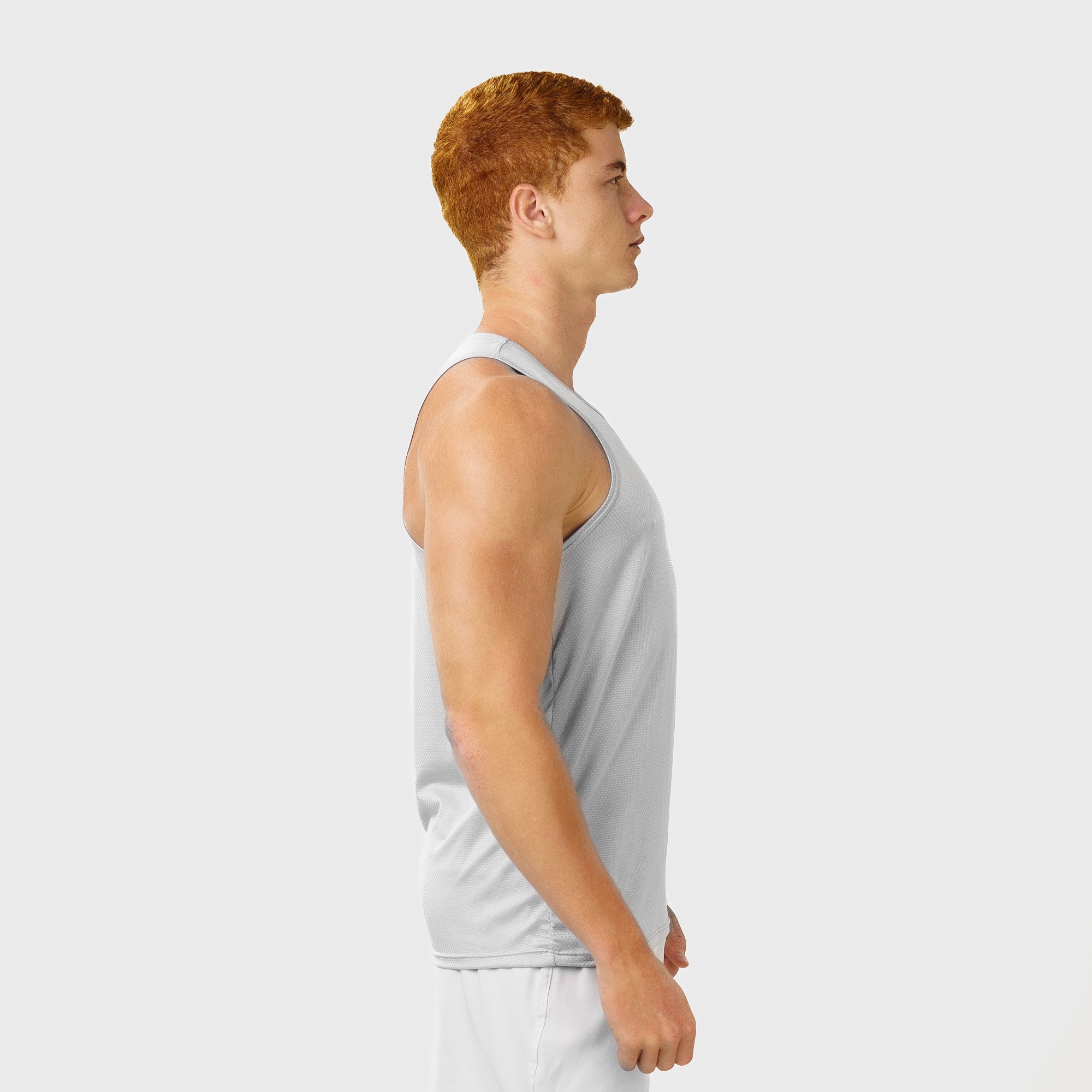 Regata Nadador Dry Fit Single Cinza Névoa