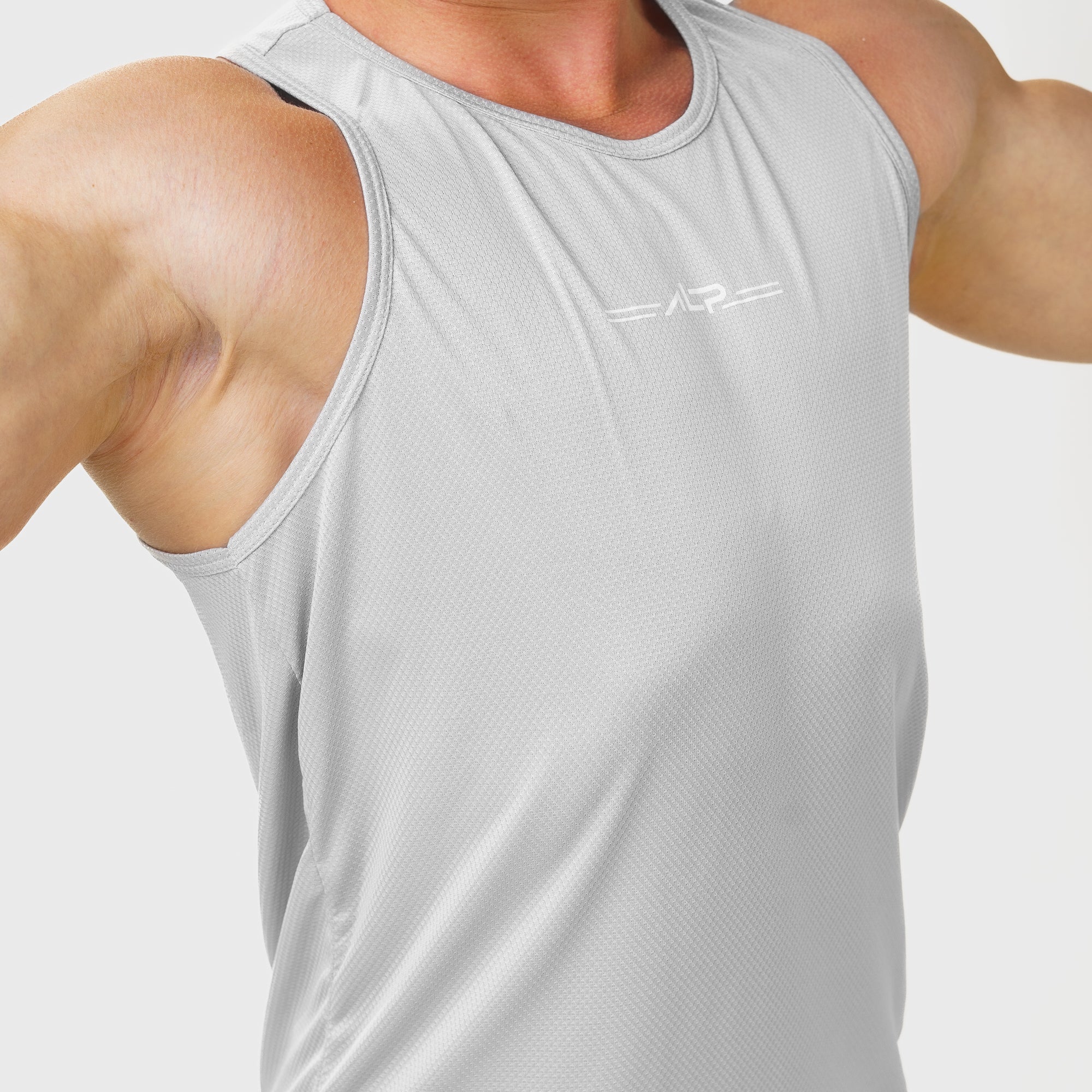 Regata Nadador Dry Fit Single Cinza Névoa