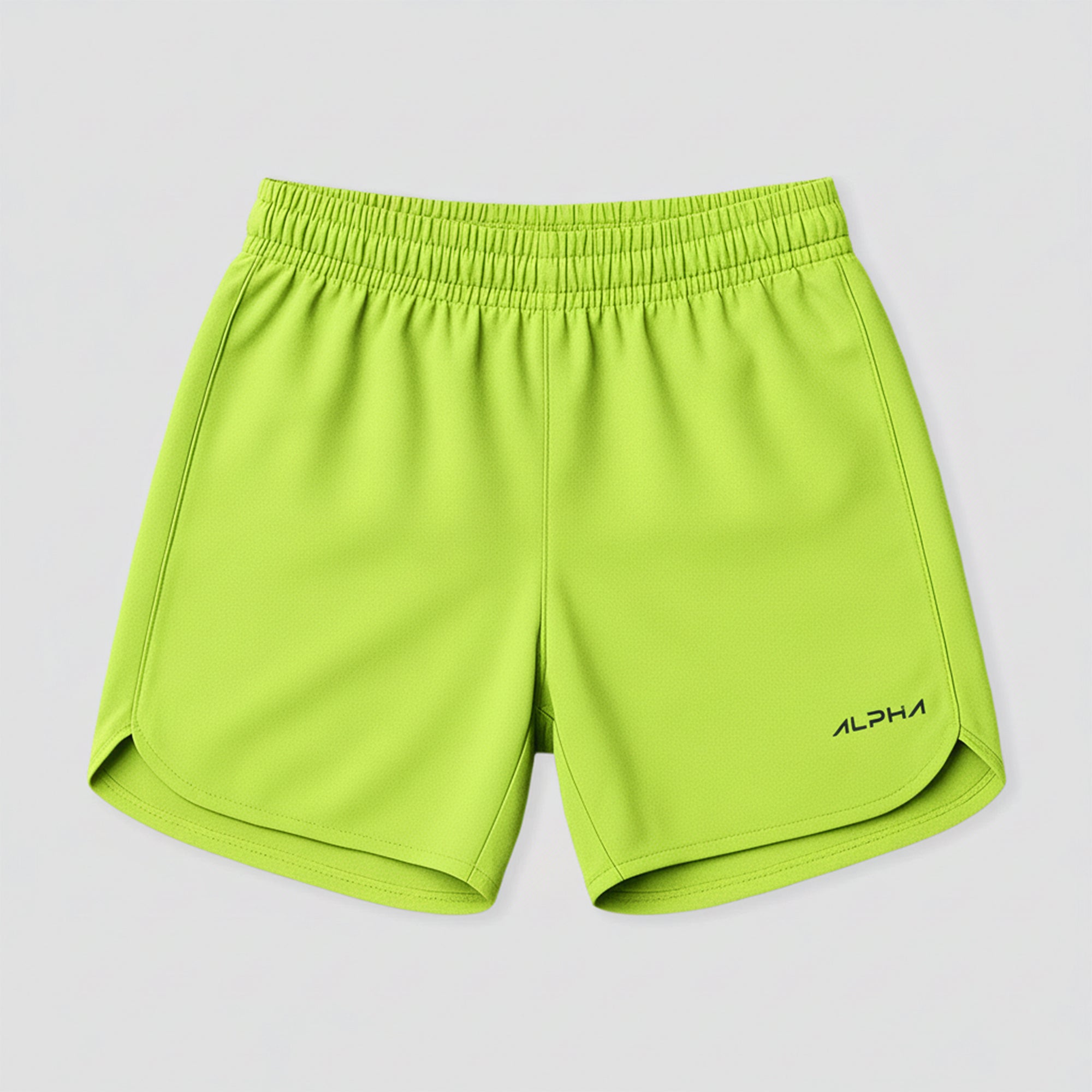 Short Corrida Masculino Dry Fit - Amarelo Neon