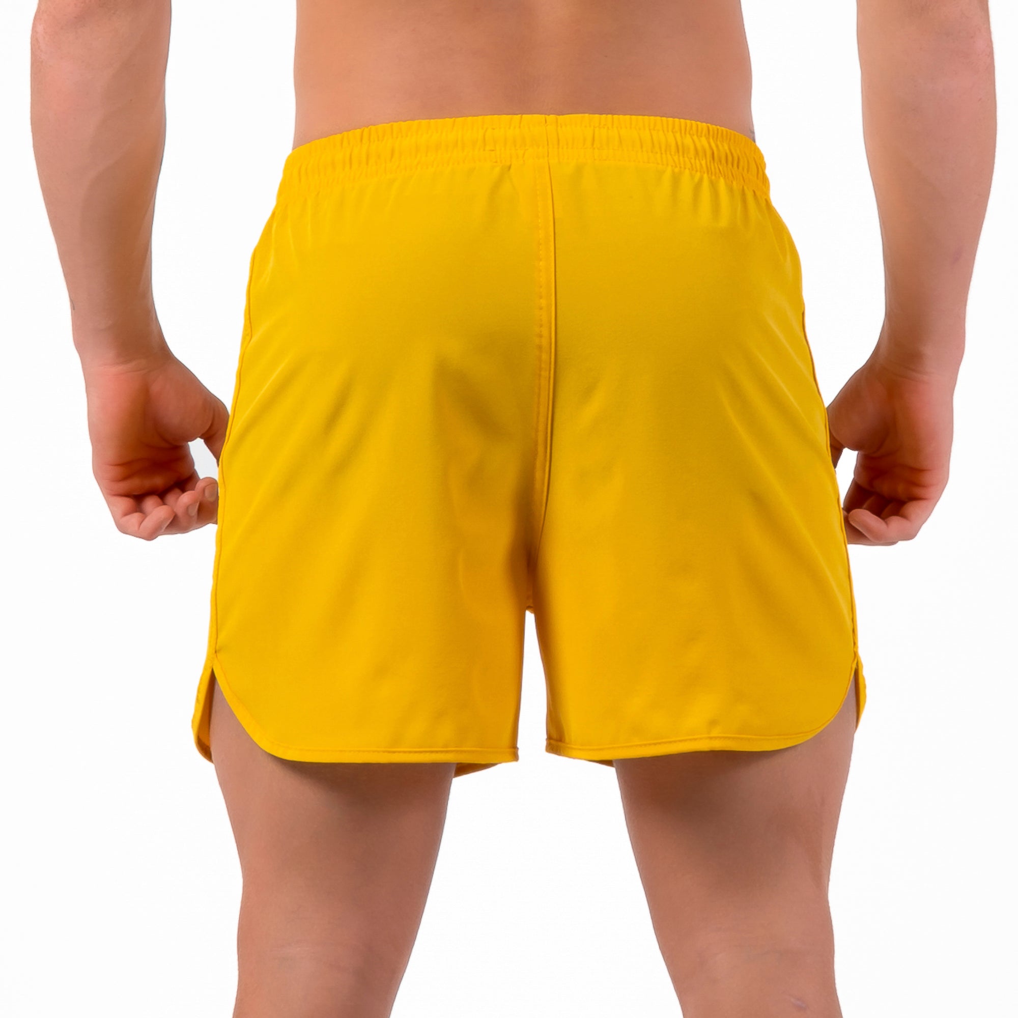 Short Corrida Masculino Dry Fit - Amarelo Ouro
