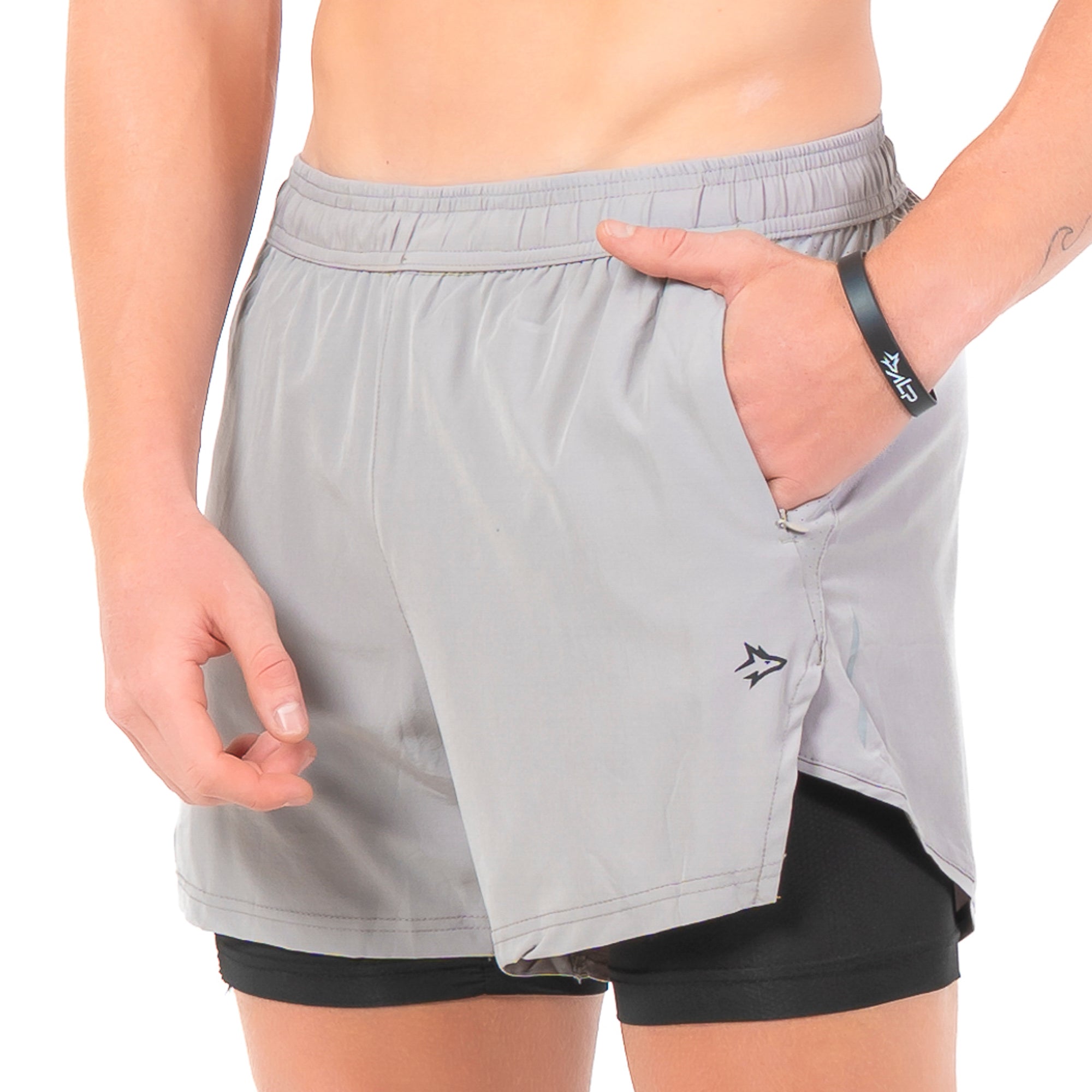 Short Dry Fit Compressão Lupus Cinza