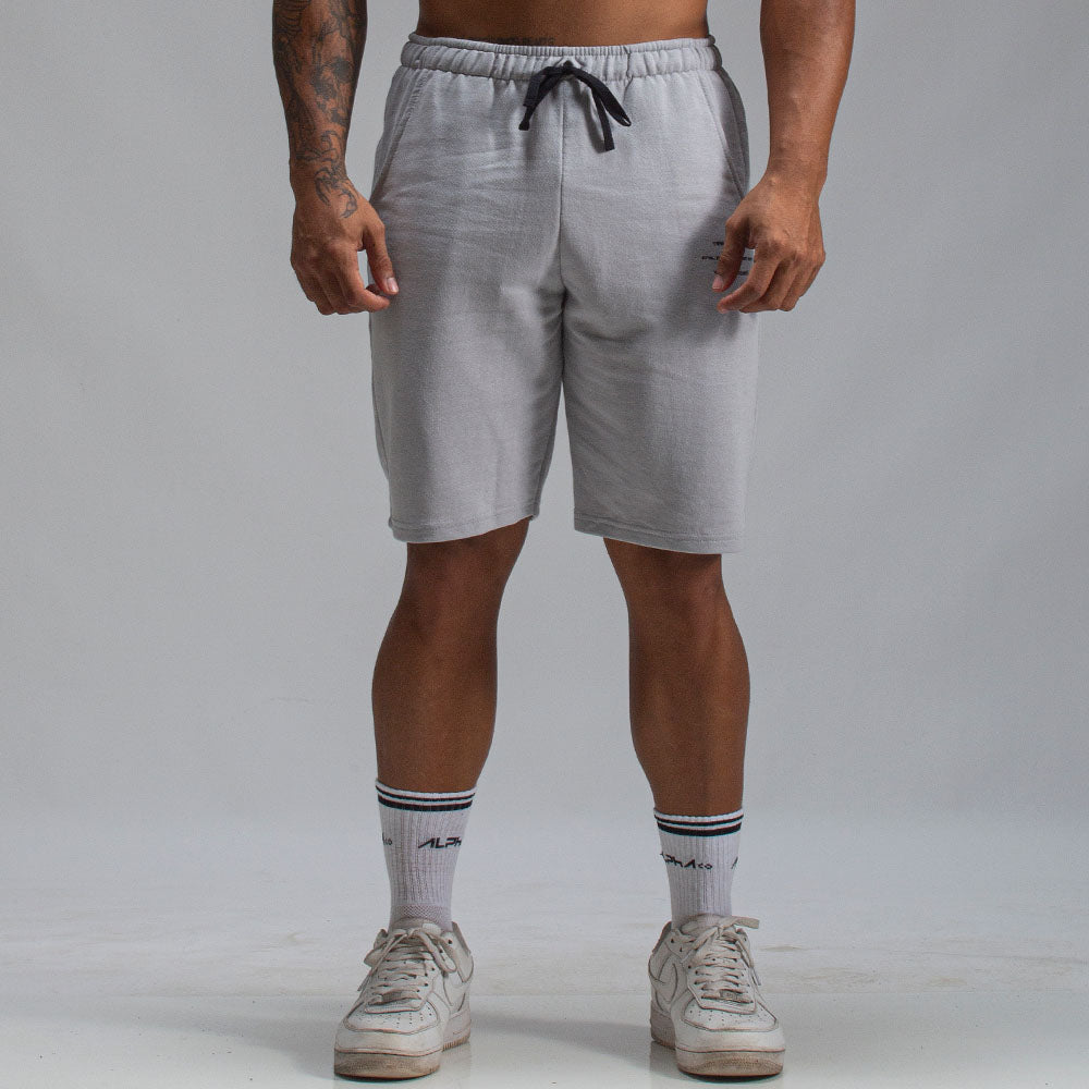 Bermuda Moletom Athletic Cinza