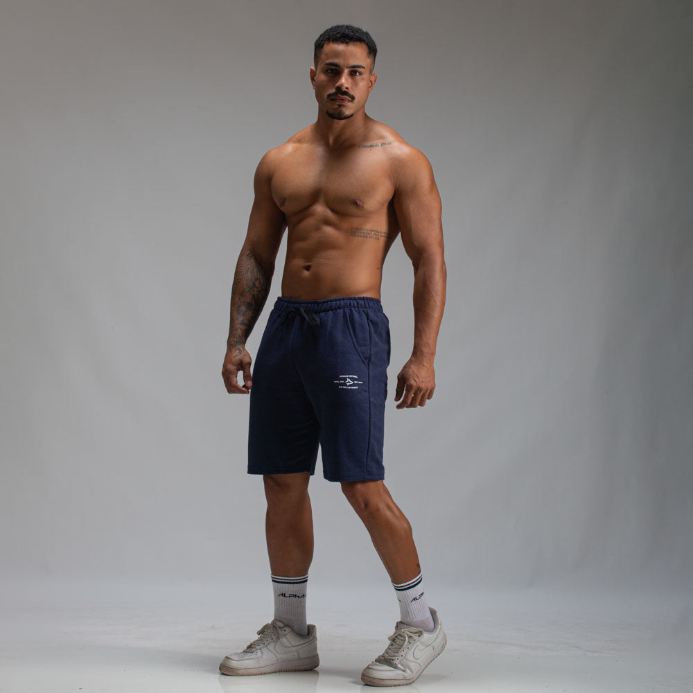Bermuda Moletom Athletic Marinho