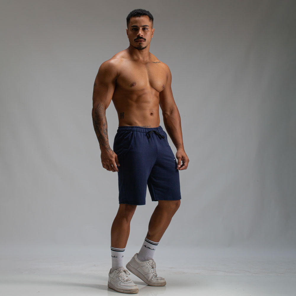 Bermuda Moletom Athletic Marinho