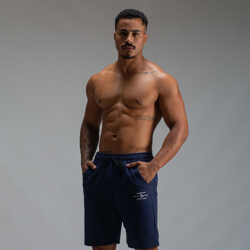 Bermuda Moletom Athletic Marinho