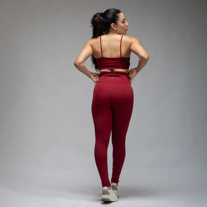 Conjunto Basic Feminino Top e Calça - New Horizon Vinho