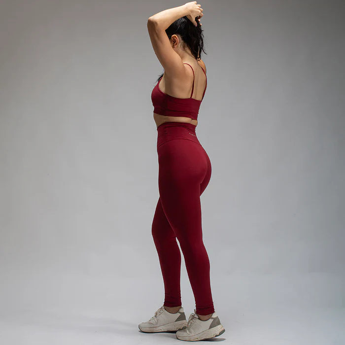 Conjunto Basic Feminino Top e Calça - New Horizon Vinho