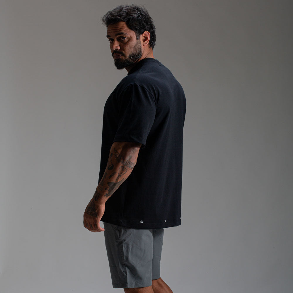 Camiseta Oversized Hero Preto