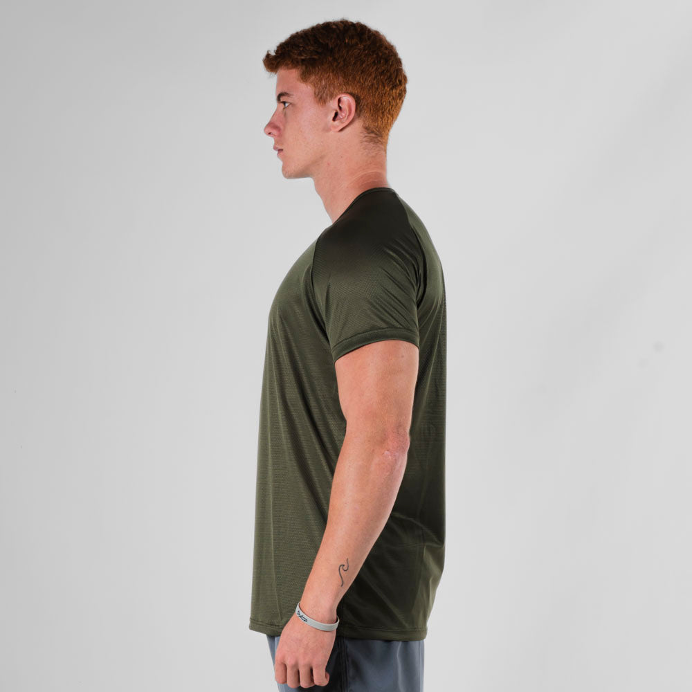 Camiseta Dry Fit Parallel Line Verde Uva