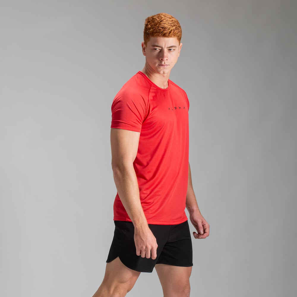 Camiseta Dry Fit Horizon Vermelho Acerola