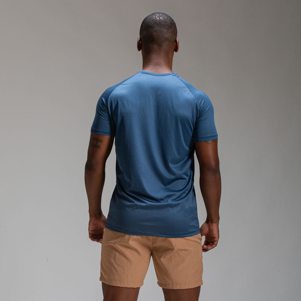 Camiseta Dry Fit New Lupus Azul Mineral
