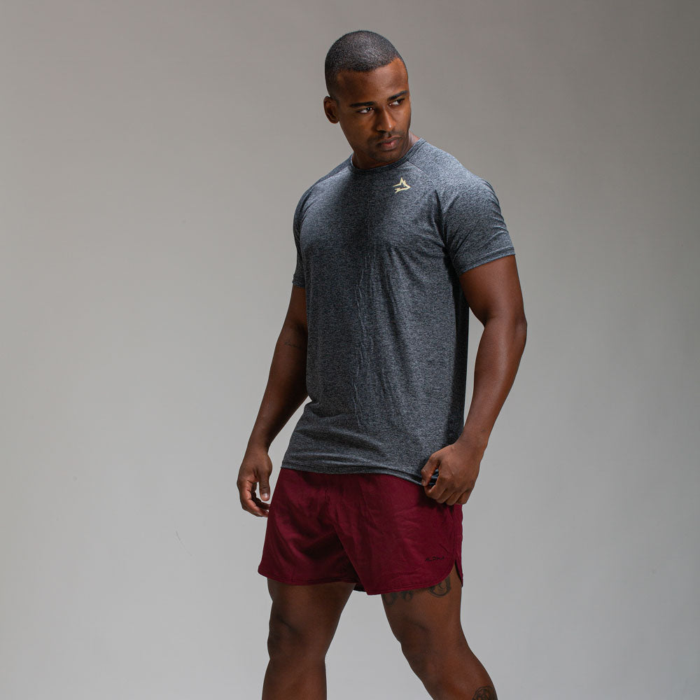 Camiseta Dry Fit New Lupus Mescla Preto