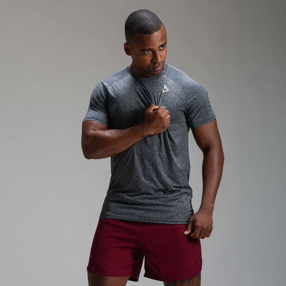 Camiseta Dry Fit New Lupus Mescla Preto