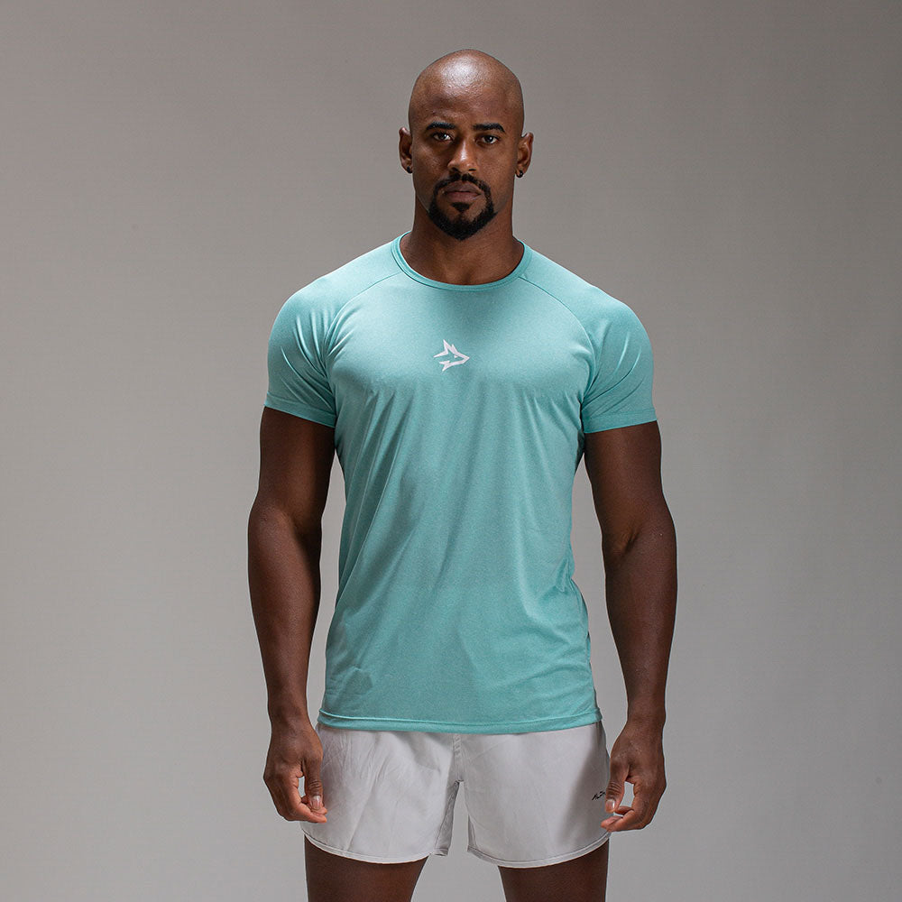 Camiseta Dry Fit Middle Lupus Mescla Verde Menta