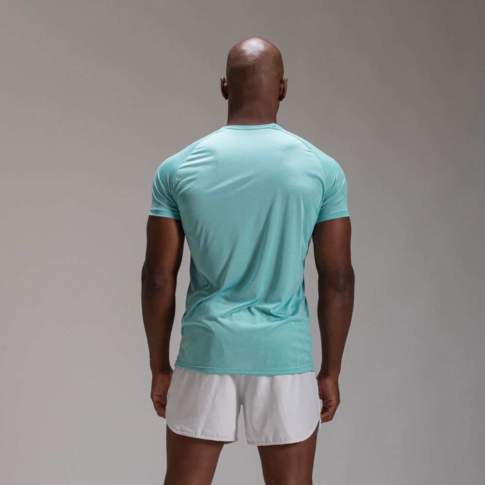 Camiseta Dry Fit Middle Lupus Mescla Verde Menta